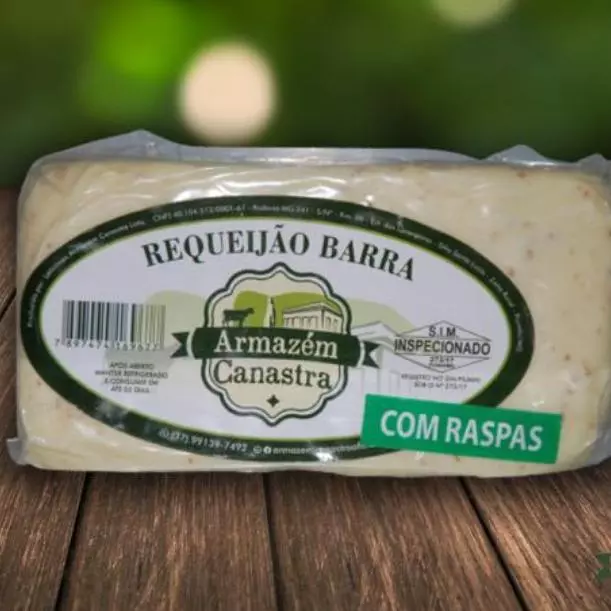 Requeijão barra com raspas 500 g