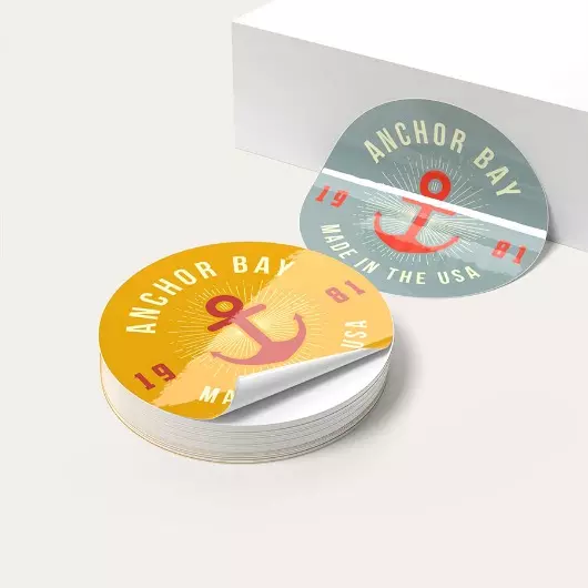 Stickers de Vinyl Redondos 1000 pzas