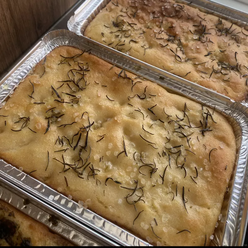 Focaccia alecrim congelada