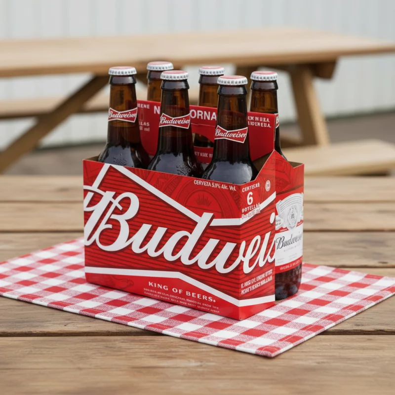 pack x 6 budweiser botellin