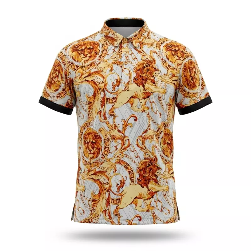Polo Estampada Baroque Lion