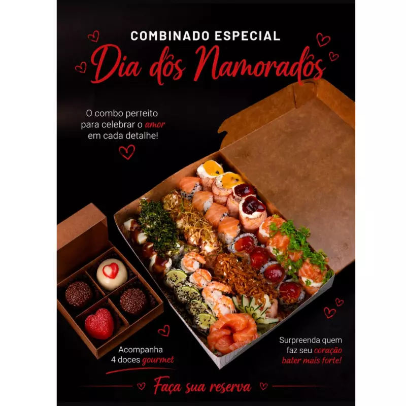 44 peças premium + caixa de doces