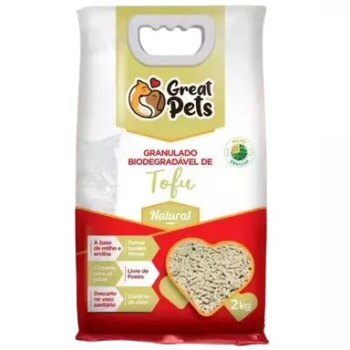 Areia Tofu Natural 2kg