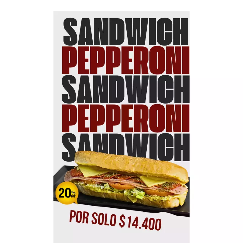 SANDWICH PEPERONI PROMO