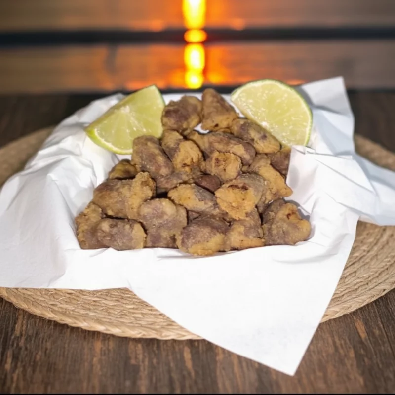 Porção coração empanado