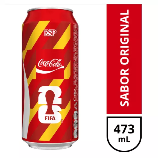 Coca cola lata 473ml MUNDIAL