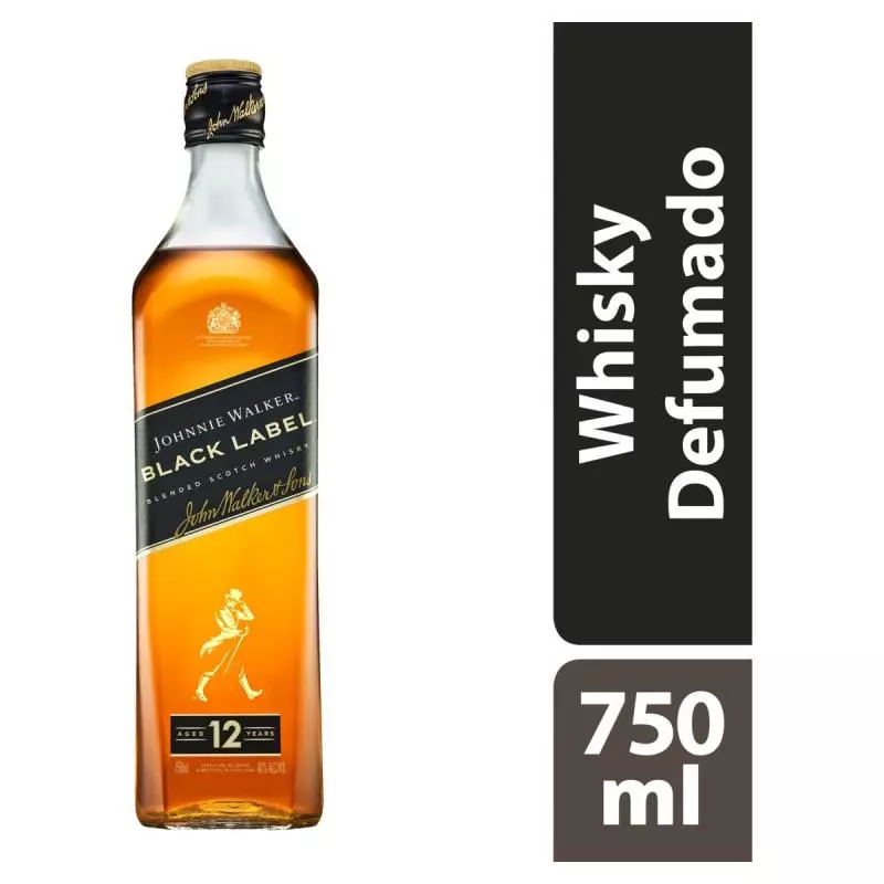 WHISKY BLACK LABEL 750ML
