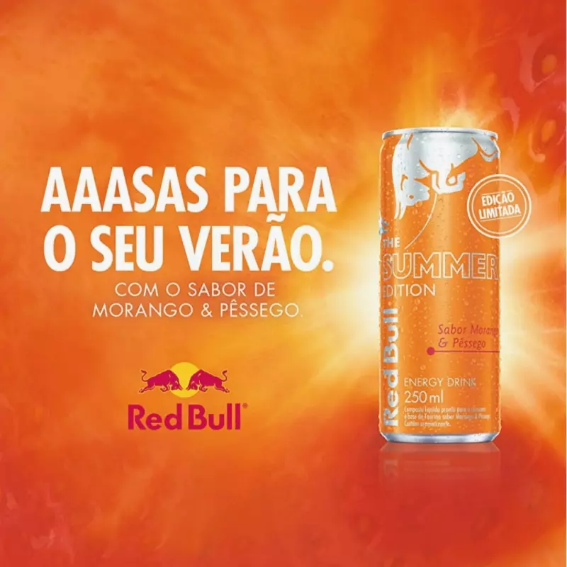 RED BULL MORANGO COM PÊSSEGO 250ml