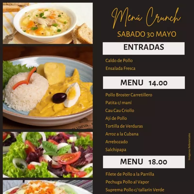 Menú 14.00 soles