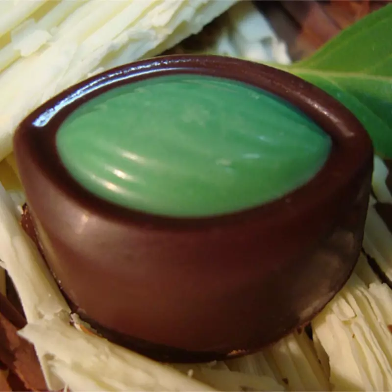 Bombom sabor menta natural cx/30uni