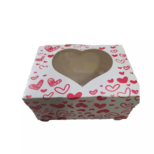 Caja Dulce Visor corazon 15x12.5x8cm