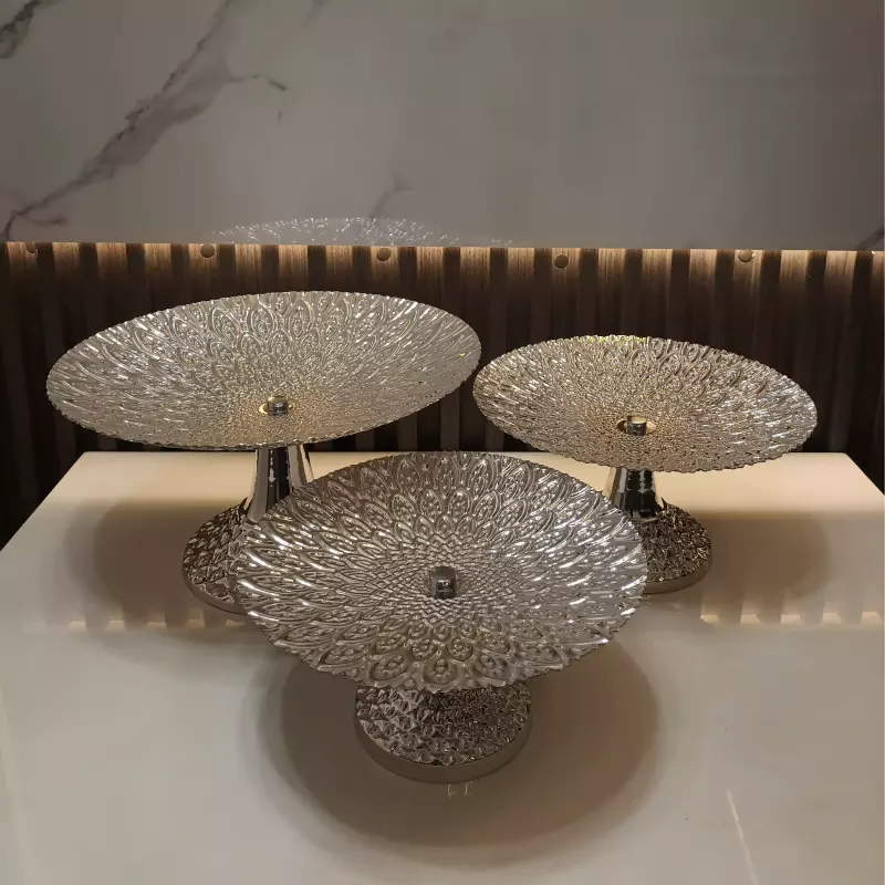 BASES TORTERAS REF 4363-3 PLATEADA