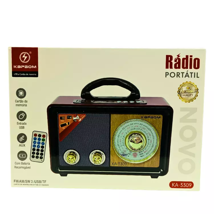 RADIO KAPBOM FM/BLUETOOTH KA-3309