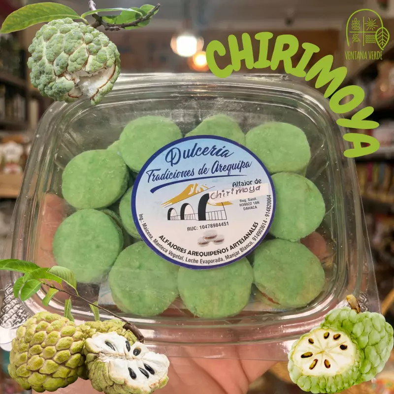ALFAJORCITOS DE MAICENA Y CHIRIMOYA