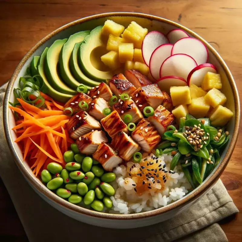 -POKE BOWL POULET TÉRIYAKI-
