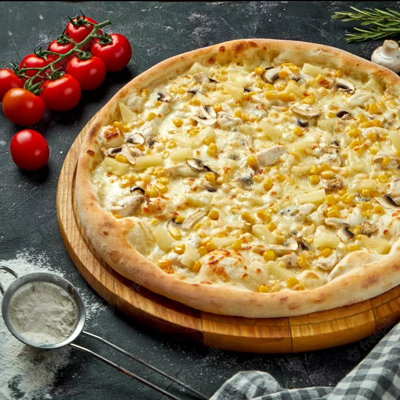 Pizza pollo Bbq