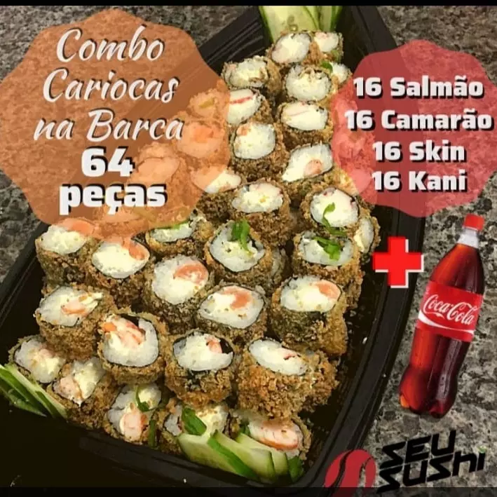 Barca Cariocas 64 peças +1 Refri 1L