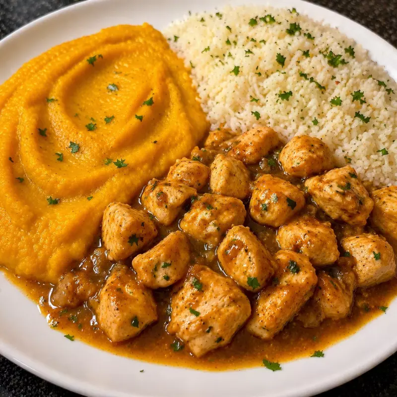 Prato 2- Frango com purê de moranga