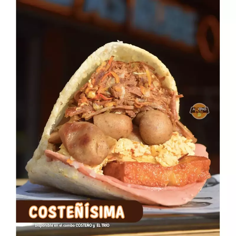 AREPA COSTEÑO + BEBIDA