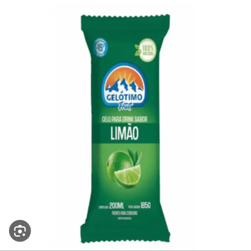 Gelo para Drink Sabor Limão 200g