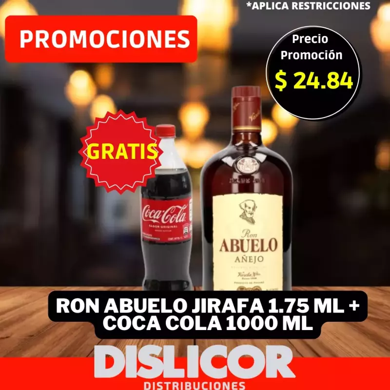 PROMO RON ABUELO JIRAFA