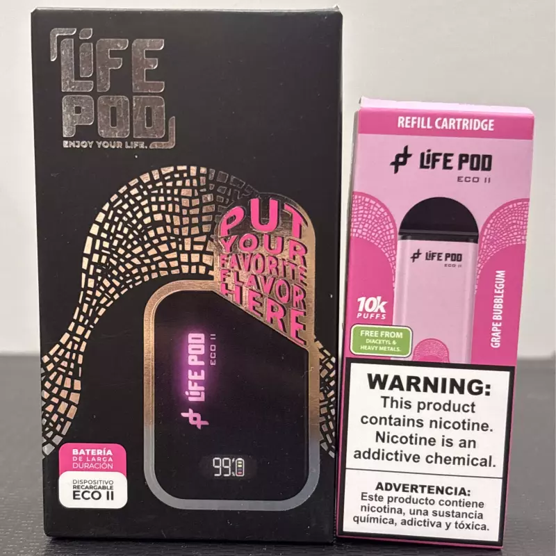 KIT LIFE POD ECO 2 10k UVA CICLETE