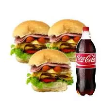 3 X BACON + COCA 1 LITRO - COMBO 3
