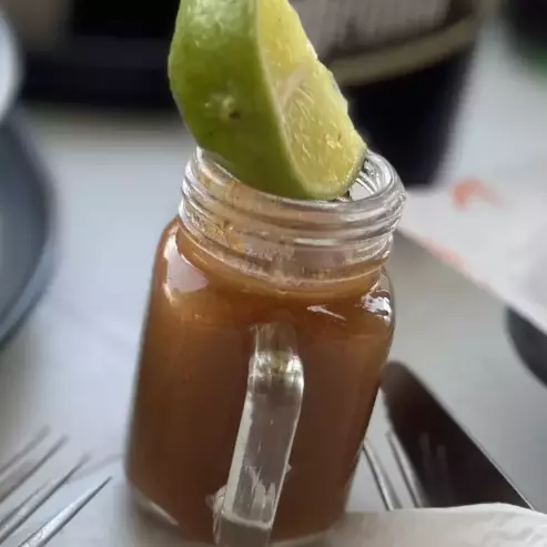 SHOT DE CALDO DE CAMARÓN