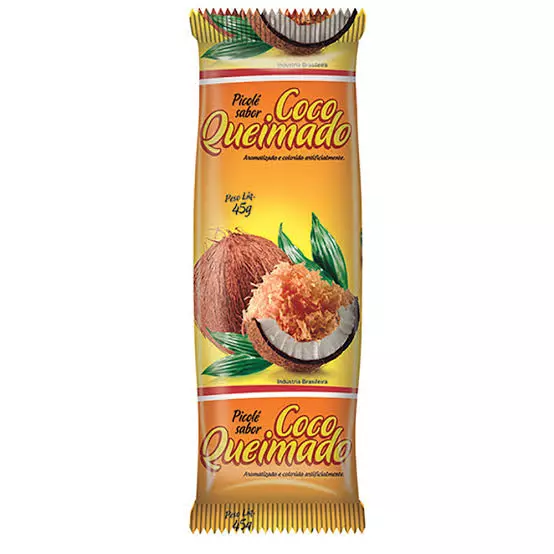 Picolé de Coco queimado