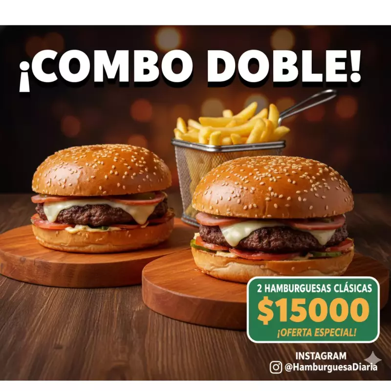 2 hamburguesas clásicas