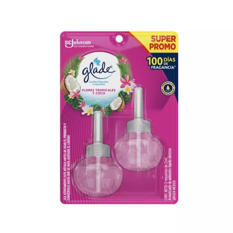 Pack repuestos glade 2un flores trop