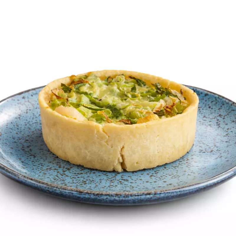 Quiche de alho poró