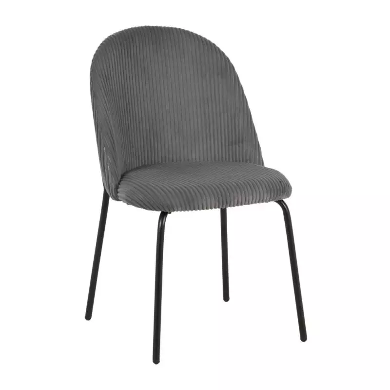 Silla Fiji Corderoy Gris