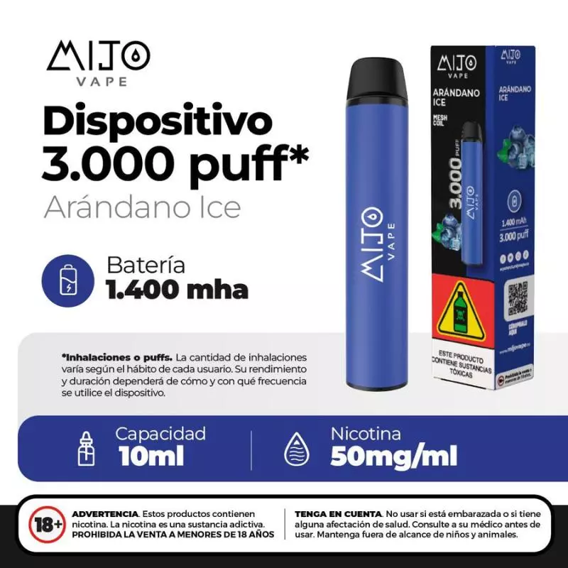 ARÁNDANO ICE (3.000 PUFFS)