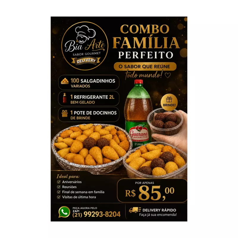 Combo família salgadinhos
