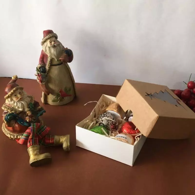 Caixa personalizada natalina c/6 bombons rech