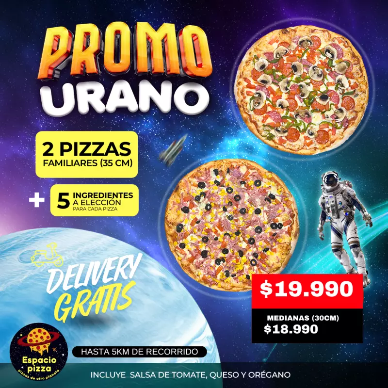 PROMOCIÓN URANO CON DELIVERY GRATIS!