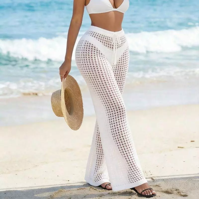 Pantalon playero tejido