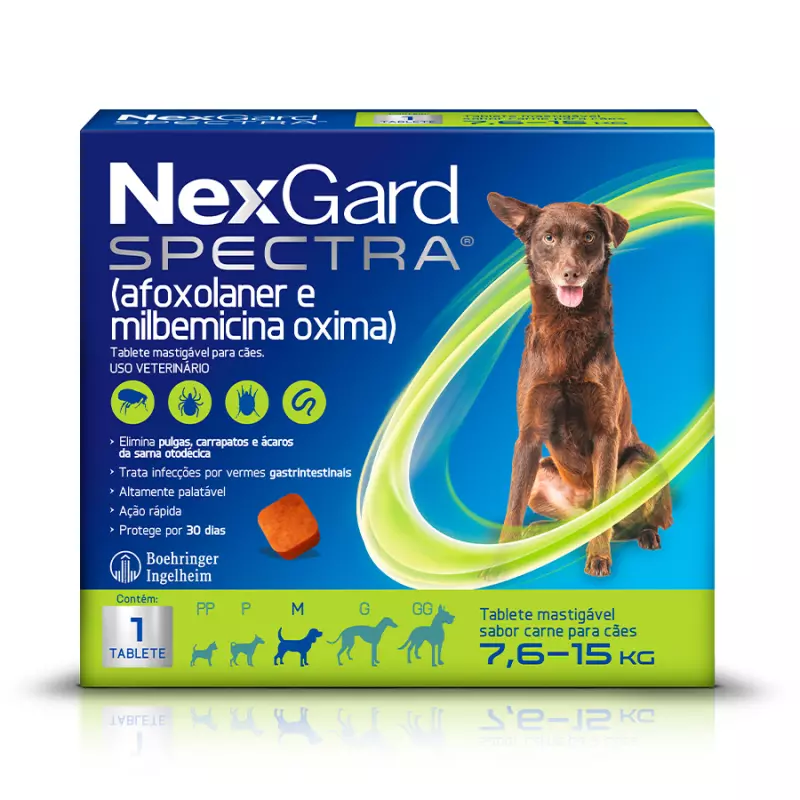 NexGard Spectra Cães de 7,6 a 15kg