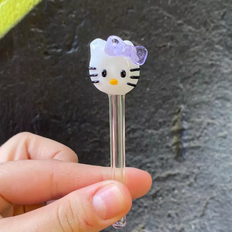 Piteira de Vidro Hello Kitty