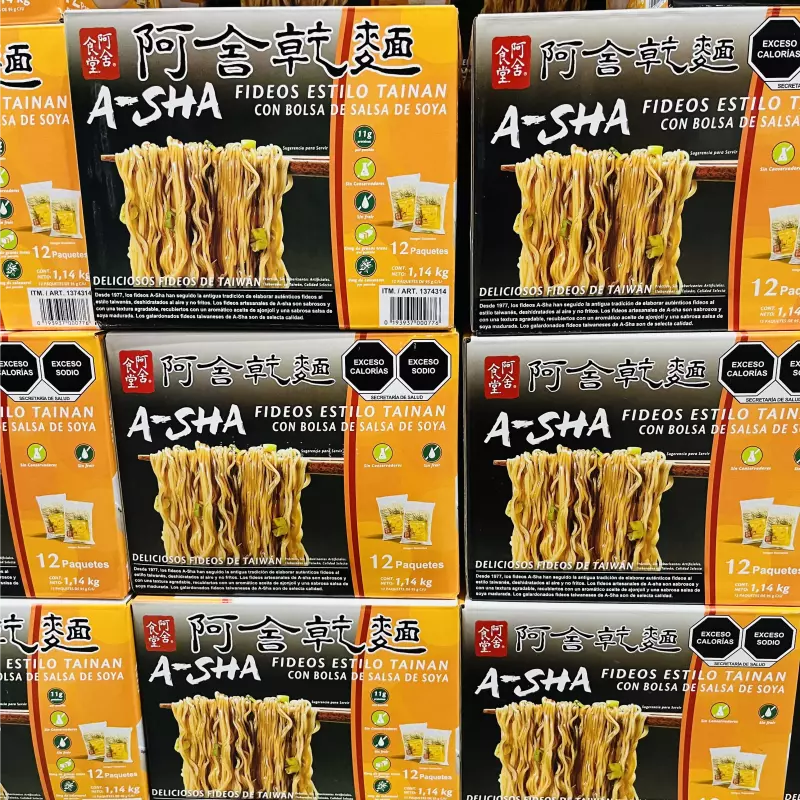 A-sha Fideo Tainan 12pzas/95gr