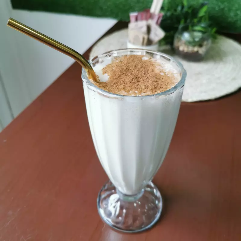 Batido o leche con platano