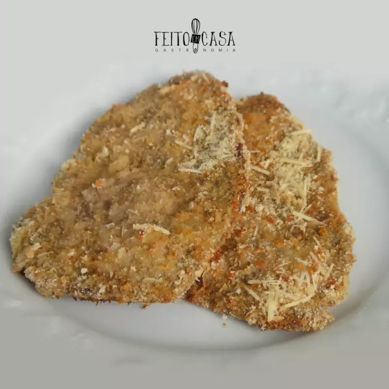 Bife "à milanesa" no forno