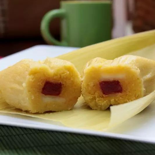 Pamonha Doce com Goiabada