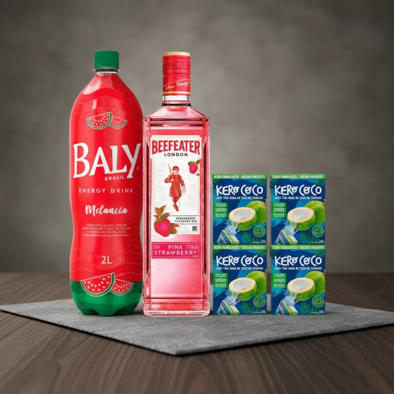 COMBO GIN BEEFEATER PINK COM BALY