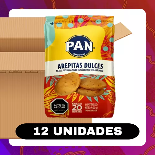 Bulto Pan Arepitas Dulces 500g