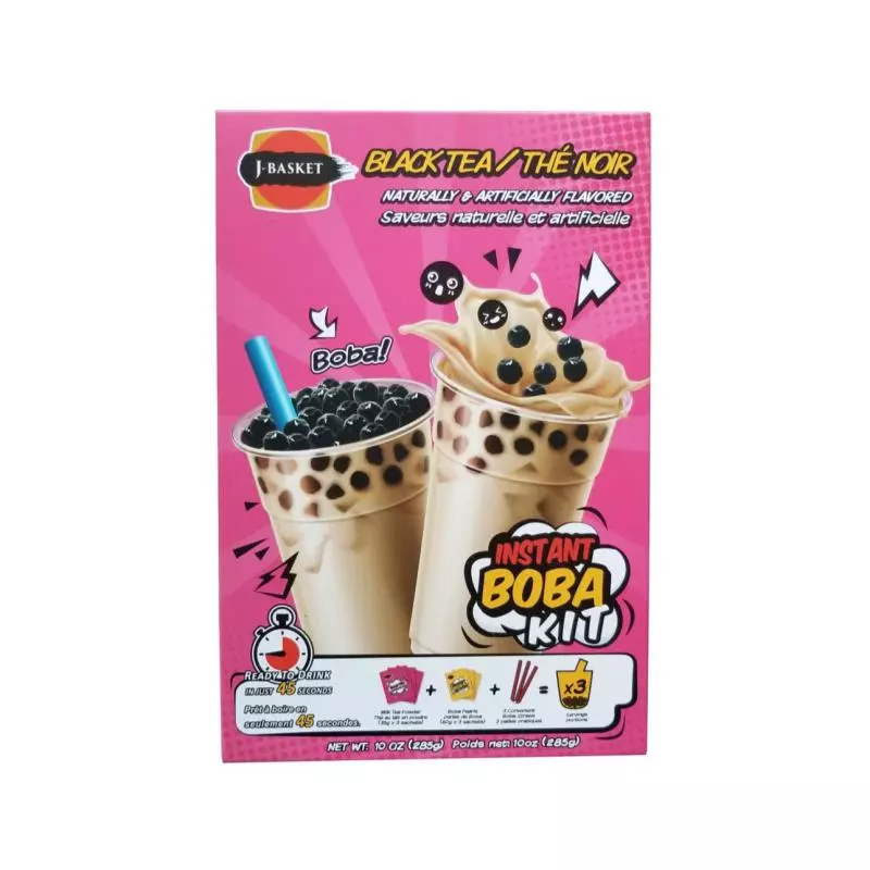 Boba black tea instant kit