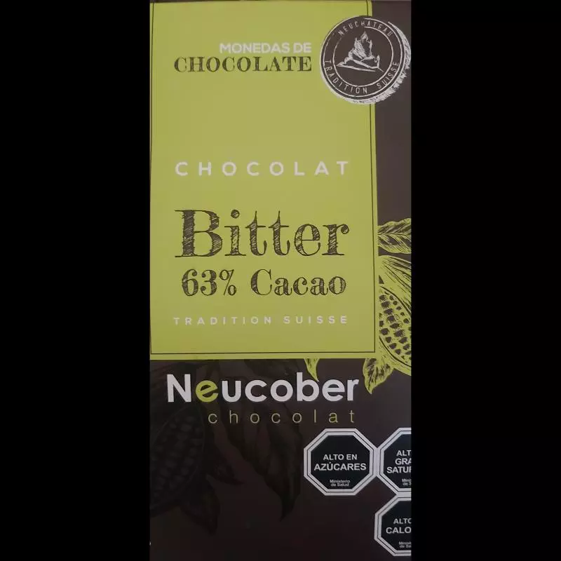 Monedas de chocolate 63% cacao bitter
