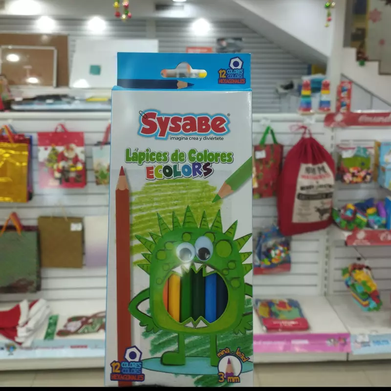 Creyones Sysabe 12 piezas