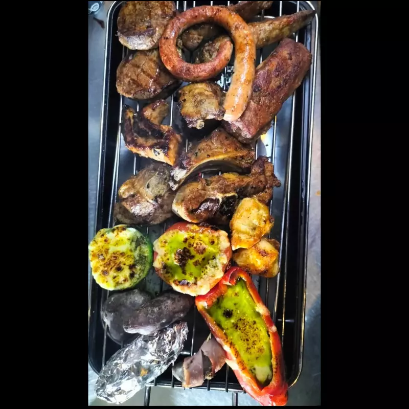 Parrilla barbacoa carnes x 2